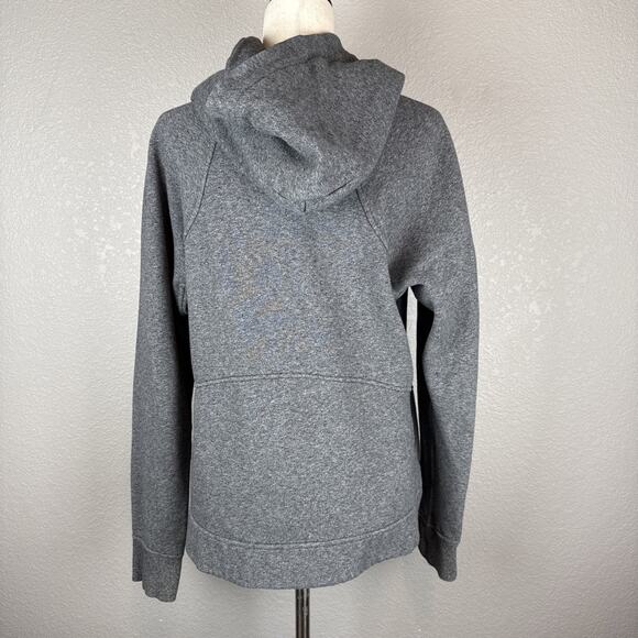 Lululemon Warm For Winter Jacket Size 12 Heathered Speckled Black Cotton Terry - Picture 6 of 9